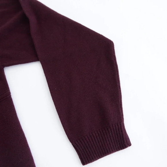 Vintage Arnold Palmer Maroon Fine Knit 30% Wool 3D Argyle  Crew Neck Sweater L - Picture 5 of 10